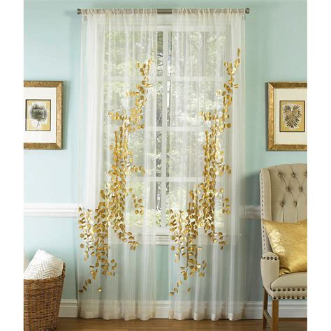 gold metallic sheer fabric|white sheer curtains with gold.